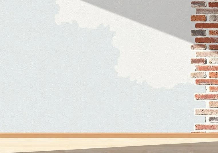 Application d'un enduit décoratif à la lisseuse sur un mur